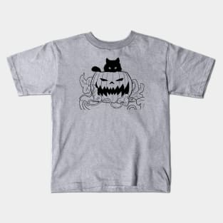 Halloween cat Kids T-Shirt